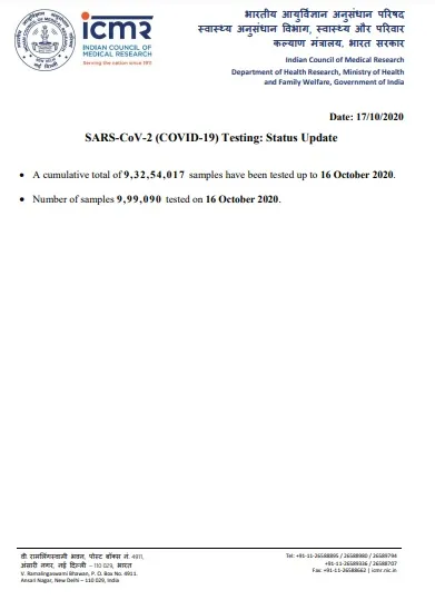 india coronavirus samples tested icmr details 